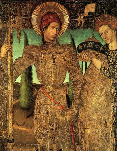 Triptych of Saint George (Detail of Saint George and the Princess)